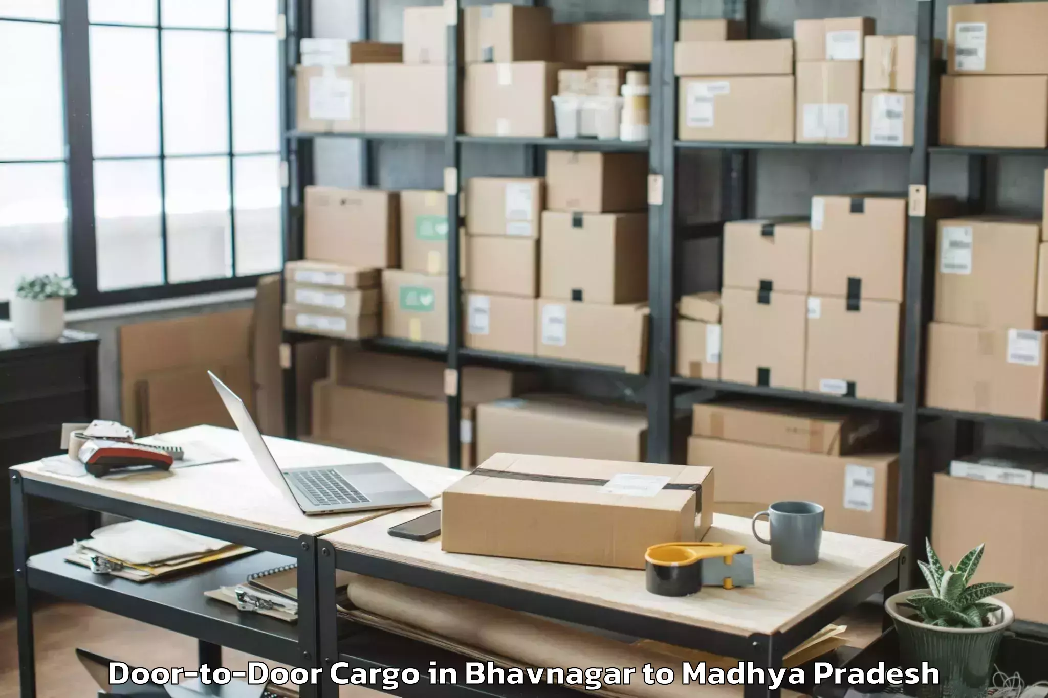 Book Bhavnagar to Lashkar Door To Door Cargo Online